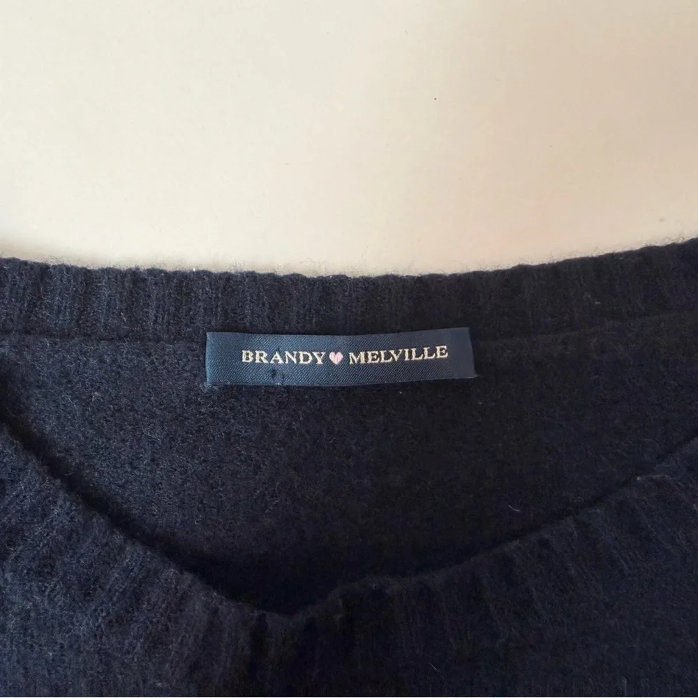 BRANDY MELVILLE dark blue Wool Sweater – Timeless Old Money Classic